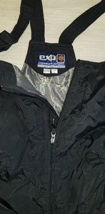 Black ski bib exp exposure project men's L